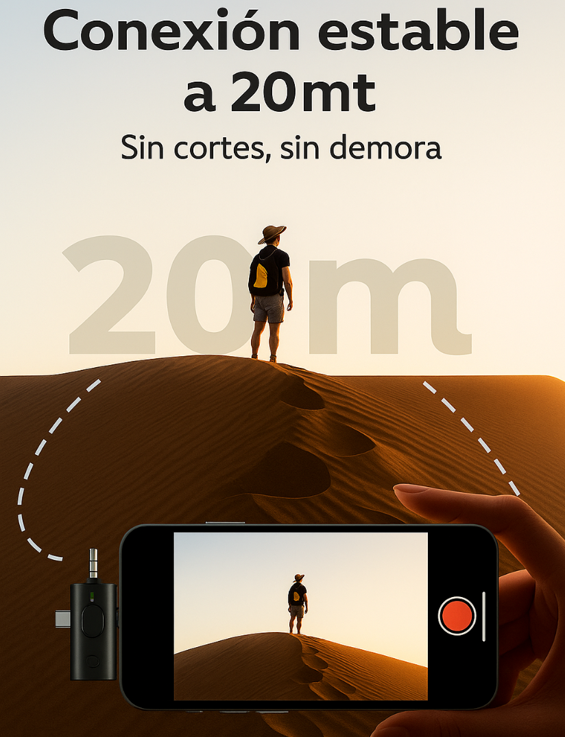 Micrófono Lavalier Inalámbrico Pro Jack Creavox