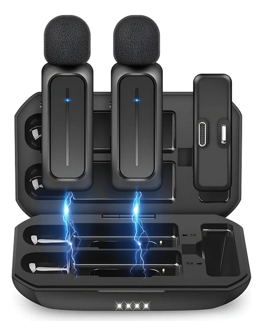 Micrófono Doble ChargeBox Doble Entrada